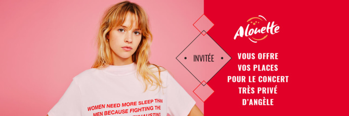 La chanteuse Angèle dans les studios d'Alouette La chanteuse Angèle dans les studios d'Alouette