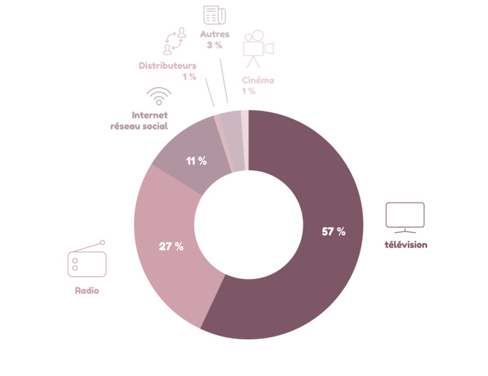 La répartition des plaintes par médias © CSA La répartition des plaintes par médias © CSA