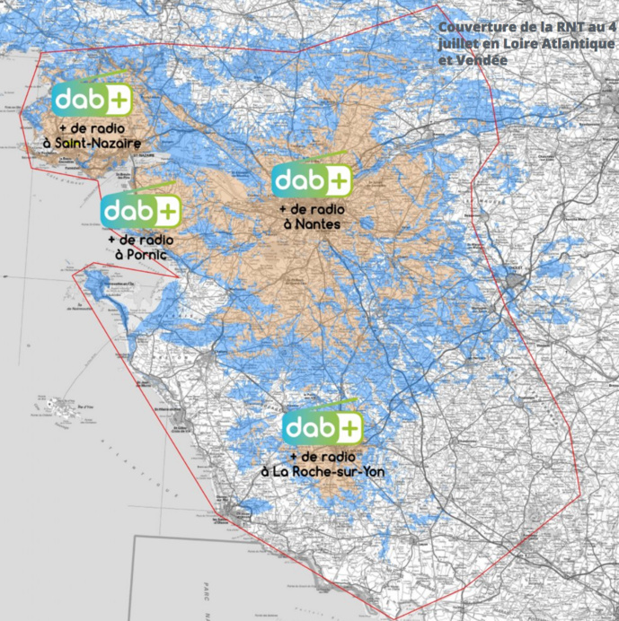 Les émetteurs DAB+ sont allumés en Loire-Atlantique Les émetteurs DAB+ sont allumés en Loire-Atlantique