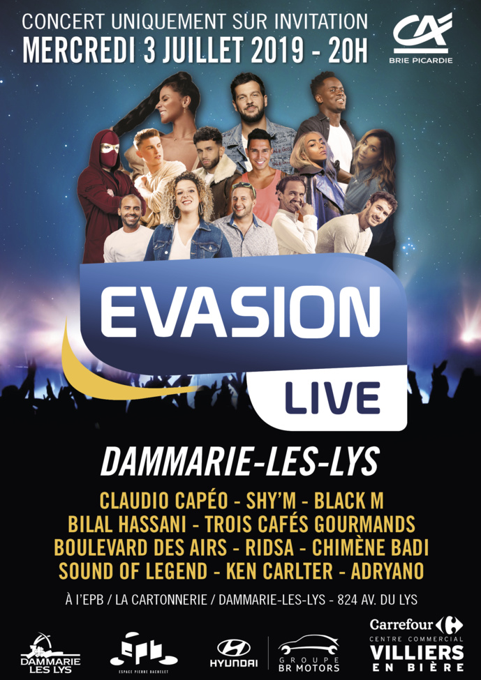 Ce soir, Évasion organise L’Évasion Live Ce soir, Évasion organise L’Évasion Live