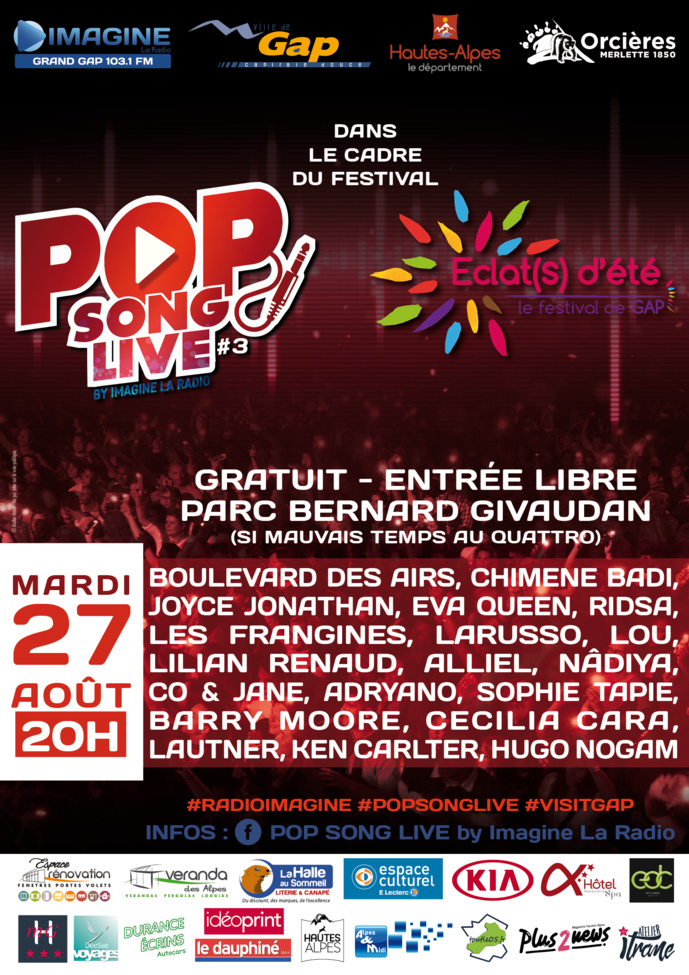 Imagine la Radio prépare son "Pop Song Live" Imagine la Radio prépare son "Pop Song Live"