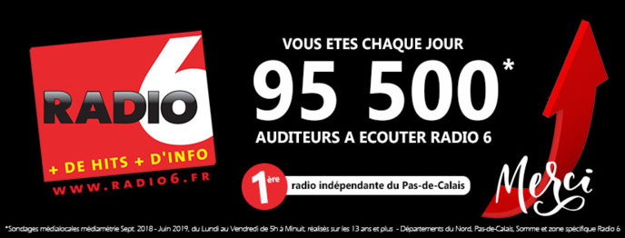 95 500 auditeurs écoutent Radio 6