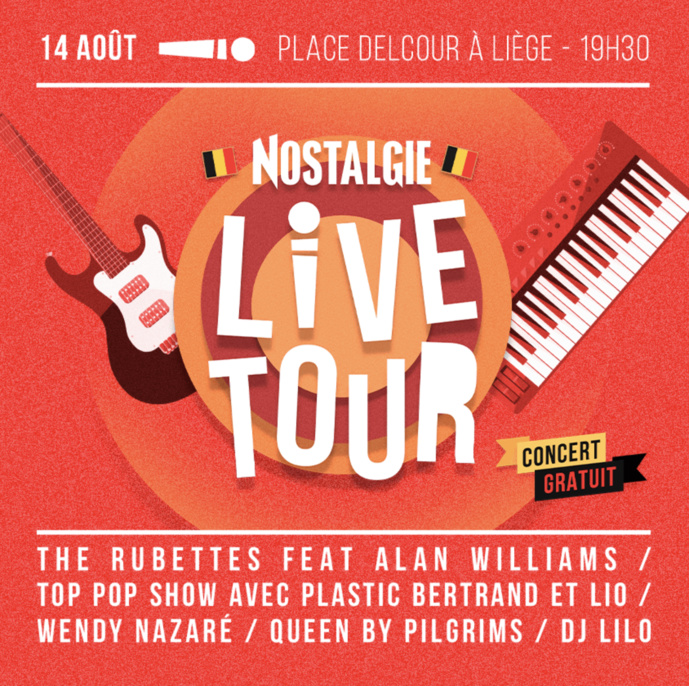 Belgique : Nostalgie fera la fête à Liège ce 14 août Belgique : Nostalgie fera la fête à Liège ce 14 août