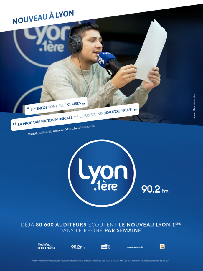 Lyon 1ère lance sa première campagne TV et presse Lyon 1ère lance sa première campagne TV et presse