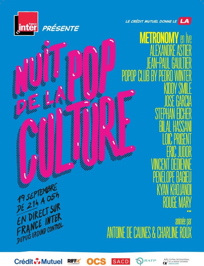 France Inter organise la Nuit la pop culture France Inter organise la Nuit la pop culture