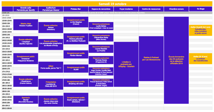 Voici le programme du Paris Podcast Festival Voici le programme du Paris Podcast Festival