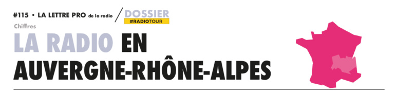 Médiamétrie - La Radio en Auvergne-Rhône Alpes - Infographie