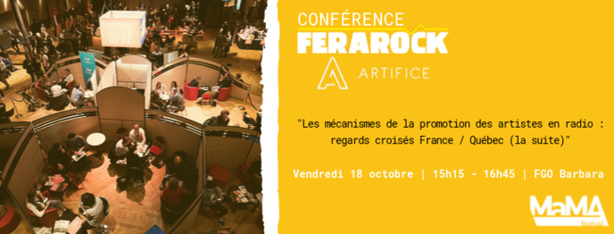 Une conférence Ferarock et Artifice au Mama Festival Une conférence Ferarock et Artifice au Mama Festival