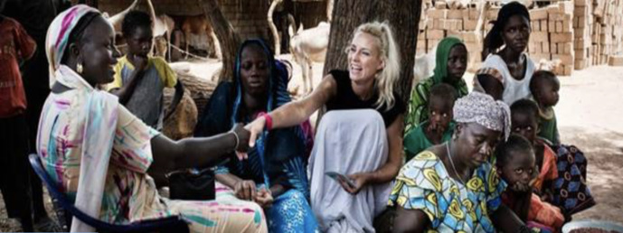 Elodie Gossuin en direct depuis la Mauritanie pour une mission avec UNICEF © UNICEF France / Zumstein