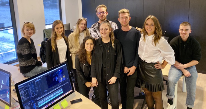 L'équipe du digital d'Espace Group qui gère le numérique pour l'ensemble des médias du groupe © Espace Group