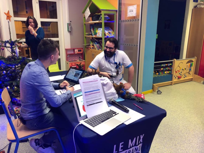 Contact FM était en direct du centre hospitalier de Lille