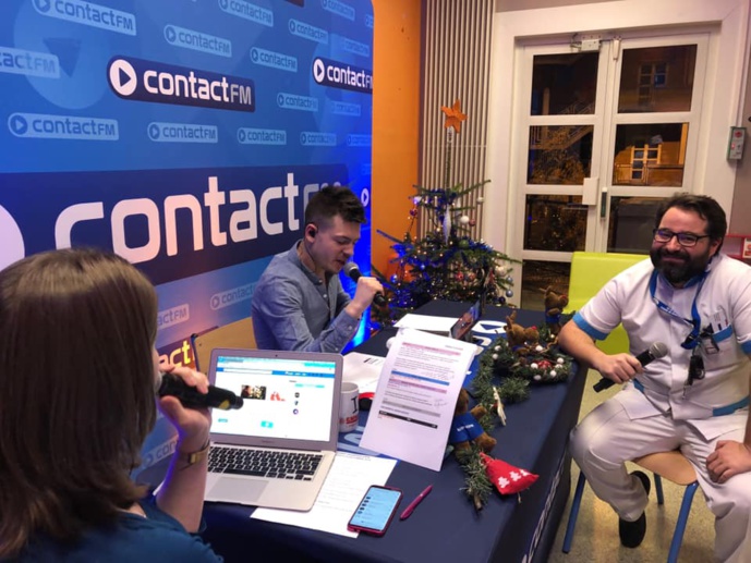 Contact FM était en direct du centre hospitalier de Lille Contact FM était en direct du centre hospitalier de Lille
