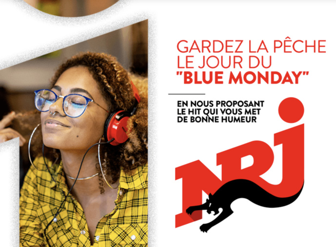 Gardez la pêche avec NRJ le jour du 'Blue Monday" Gardez la pêche avec NRJ le jour du 'Blue Monday"