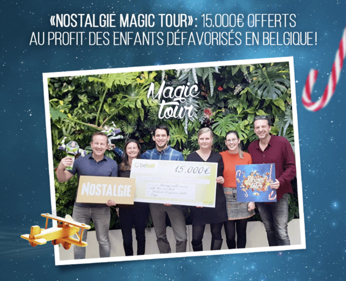 "Nostalgie Magic Tour" : 15 000 euros de dons