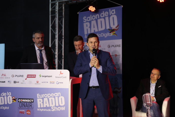 Bruno Laforestrie, directeur de Mouv', a lui aussi été récompensé Bruno Laforestrie, directeur de Mouv', a lui aussi été récompensé