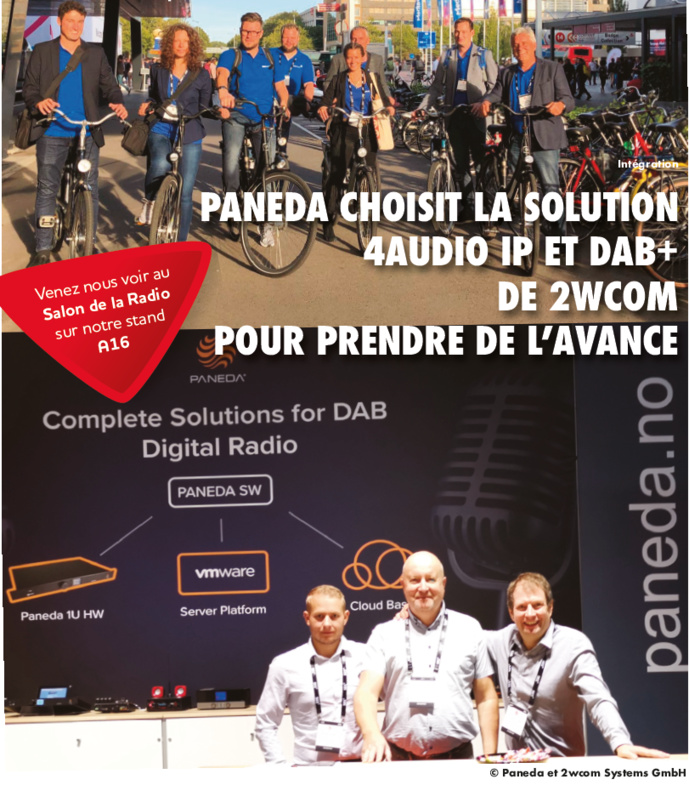 Les équipes de Paneda et 2wcom coopèrent sur plusieurs projets DAB+ dans le monde. © Paneda et 2wcom Systems GmbH
