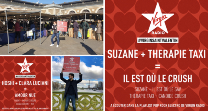Virgin Radio parcourt la France pour fêter les amoureux