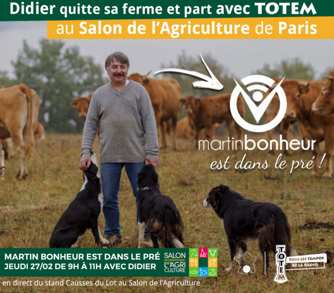 Totem au Salon de l'agriculture avec Didier (L'Amour est dans le pré) Totem au Salon de l'agriculture avec Didier (L'Amour est dans le pré)