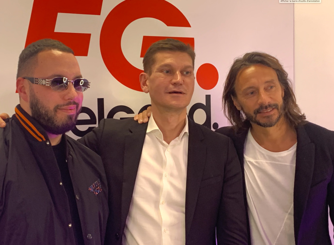 Antoine Baduel au centre aux côtés des DJ Bob Sinclar et Mercer. Antoine Baduel au centre aux côtés des DJ Bob Sinclar et Mercer.