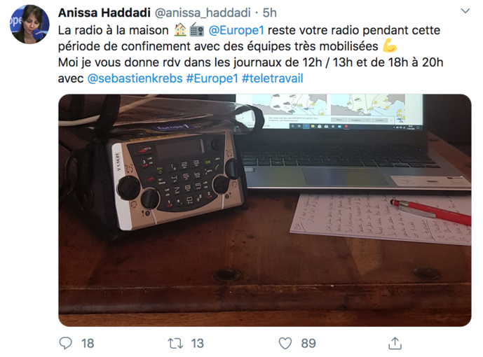 Covid-19 - Quand les animateurs et journalistes font de la radio ... à la maison Covid-19 - Quand les animateurs et journalistes font de la radio ... à la maison