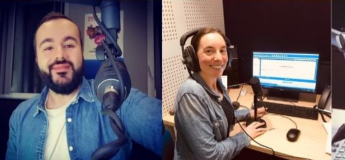 Dimitri (animateur 6h-9h) et Élodie (journaliste) Dimitri (animateur 6h-9h) et Élodie (journaliste)
