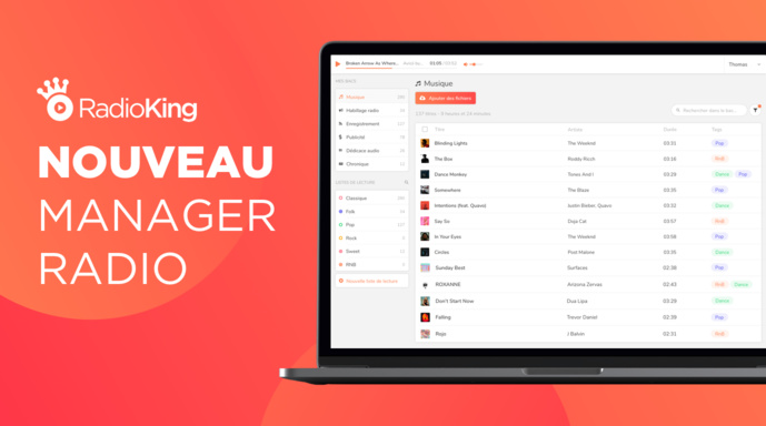 RadioKing dévoile une nouvelle version de son Manager Radio RadioKing dévoile une nouvelle version de son Manager Radio