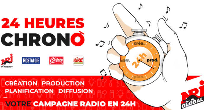 Covid-19 : NRJ Global lance le service "24 Heures Chrono" Covid-19 : NRJ Global lance le service "24 Heures Chrono"