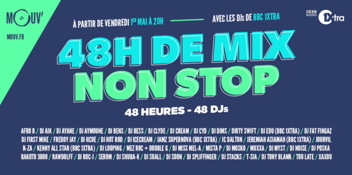 Mouv' : un nouveau week-end 100% hip-hop avec BBC Radio 1Xtra Mouv' : un nouveau week-end 100% hip-hop avec BBC Radio 1Xtra