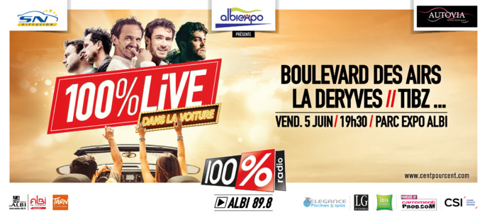100% organise un concert au format Drive-in 100% organise un concert au format Drive-in