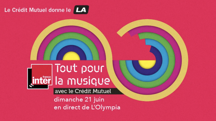 "Tout pour la musique" le 21 juin avec France Inter "Tout pour la musique" le 21 juin avec France Inter