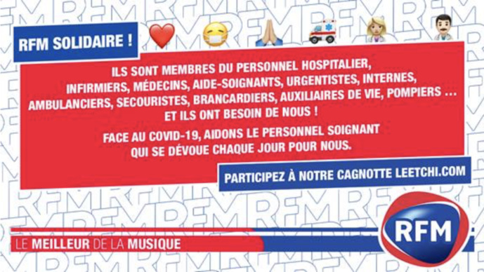 RFM : 23 000 € récoltés pour les personnels soignants RFM : 23 000 € récoltés pour les personnels soignants