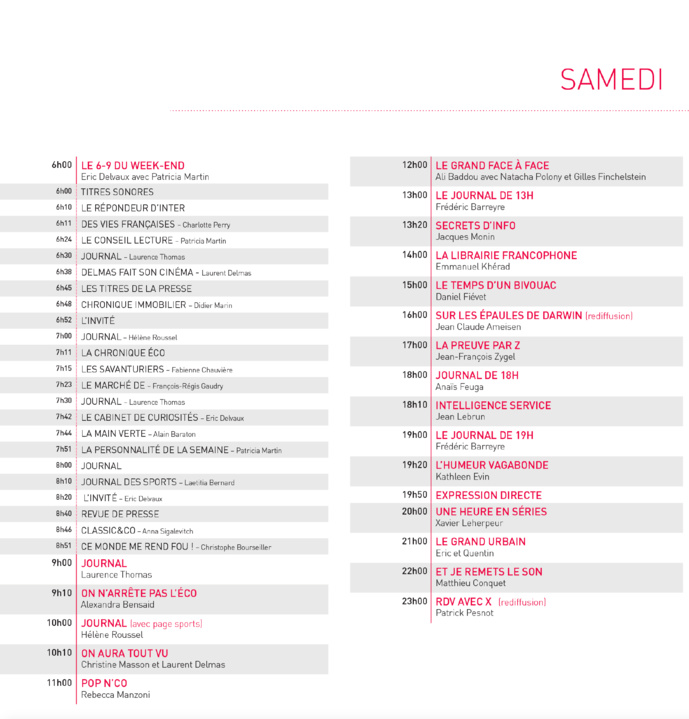 Une rentrée "pas tout à fait comme les autres" pour France Inter Une rentrée "pas tout à fait comme les autres" pour France Inter