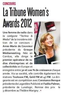 La Tribune Women’s Awards 2012
