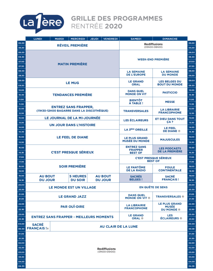 Une rentrée qui va de l’avant pour les radios de la RTBF Une rentrée qui va de l’avant pour les radios de la RTBF