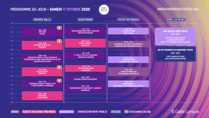 Le Paris Podcast Festival dévoile sa programmation Le Paris Podcast Festival dévoile sa programmation