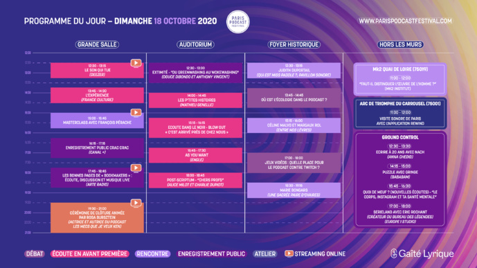 Le Paris Podcast Festival dévoile sa programmation Le Paris Podcast Festival dévoile sa programmation