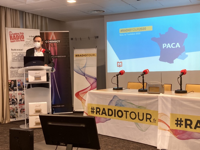 Guy Detrousselle, directeur du Pôle local de Médiamlétrie, a présenté ce matin à Nice des chiffres exclusifs liés à l'audience de la radio en PACA