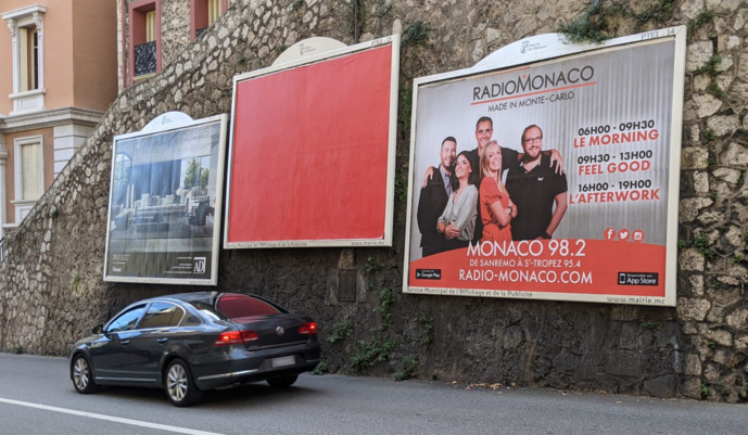 Radio Monaco s'affiche dans les rues de Monaco Radio Monaco s'affiche dans les rues de Monaco