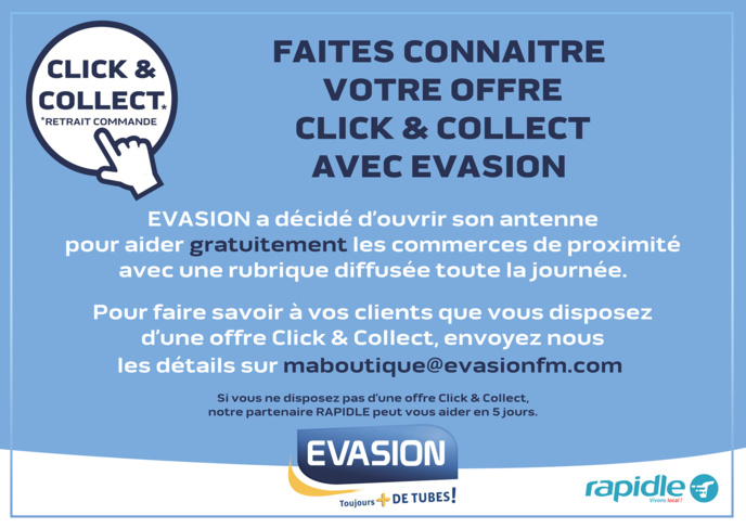 Évasion s'engage à soutenir les commerces de proximité Évasion s'engage à soutenir les commerces de proximité