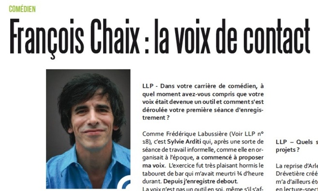 LLP 31 - François Chaix : la voix de Contact 