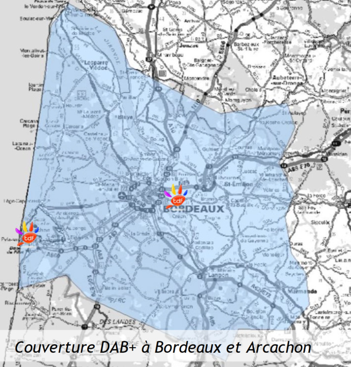 TDF démarre la diffusion du DAB+ à Bordeaux et Arcachon