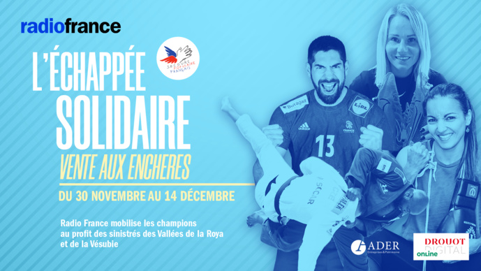 Radio France mobilise les champions du sport pour une vente aux enchères Radio France mobilise les champions du sport pour une vente aux enchères