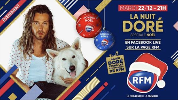Pour Noël, Julien Doré prend le contrôle de RFM Pour Noël, Julien Doré prend le contrôle de RFM