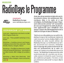 LLP 34 - RadioDays le Programme