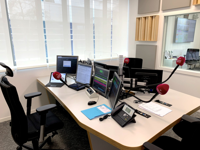 Vue d'ensemble du studio. © Maxime Paillé - Mediameeting. Vue d'ensemble du studio. © Maxime Paillé - Mediameeting.