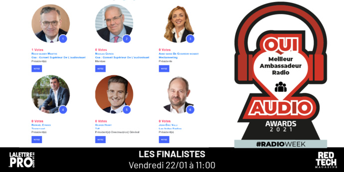 #RadioWeek : votez pour les ambassadeurs de la radio et du podcast #RadioWeek : votez pour les ambassadeurs de la radio et du podcast