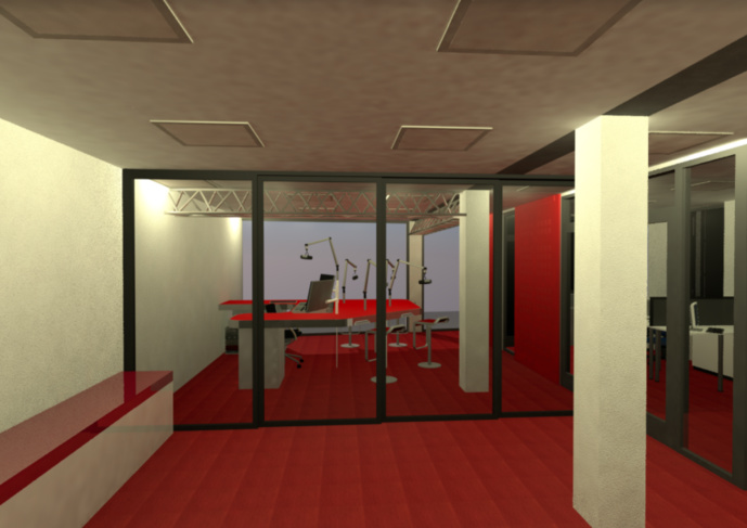 Le futur studio de 100% Radio à Toulouse. © 100% Radio.