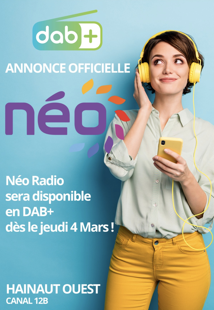 Néo Radio diffusée en DAB+ Néo Radio diffusée en DAB+