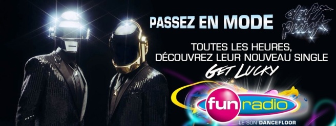 Depuis ce matin, Fun Radio s'est mise en mode Daft Punk sur l'ensemble de ses supports digitaux