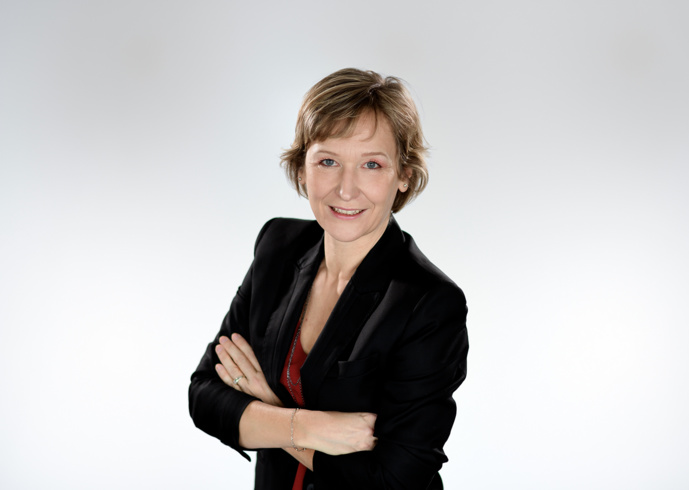 Sandrine Martel, secrétaire générale de France Bleu. © Radio France / Christophe Abramowitz.